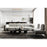 Z-Lite Fontaine 7 Light 56.75" Linear Chandelier, Brass/Clear Water
