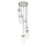 Z-Lite Fontaine 7 Light 19.5" Chandelier, Brushed Nickel/Clear Water - 7002P5-7R-BN