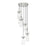 Z-Lite Fontaine 7 Light 19.5" Chandelier, Brushed Nickel/Clear Water