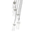 Z-Lite Fontaine 7 Light 19.5" Chandelier, Brushed Nickel/Clear Water