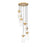 Z-Lite Fontaine 7 Light 19.5" Chandelier, Rubbed Brass/Clear Water