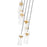 Z-Lite Fontaine 7Lt 19.5" Chandelier, Rubbed Brass/Clear Water