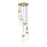 Z-Lite Fontaine 7 Light 19.5" Chandelier, Rubbed Brass/Clear Water