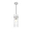 Z-Lite Fontaine 1 Light 5.75" Pendant, Brushed Nickel/Clear Water