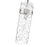 Z-Lite Fontaine 1 Light 5.75" Pendant, Brushed Nickel/Clear Water