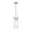 Z-Lite Fontaine 1 Light 5.75" Pendant, Brushed Nickel/Clear Water