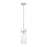 Z-Lite Fontaine 1 Light 5.75" Pendant/Rod, Nickel/Clear Water - 7002P5-ROD-BN