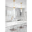 Z-Lite Fontaine 1 Light 5.75" Pendant/Rod, Rubbed Brass/Clear Water