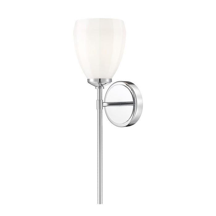 Z-Lite Oren 1 Light Wall Sconce, Chrome /Matte Opal - 7004-1S-CH