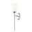 Z-Lite Oren 1 Light Wall Sconce, Chrome /Matte Opal