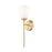 Z-Lite Oren 1 Light Wall Sconce, Modern Gold/Matte Opal