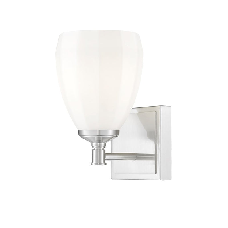 Z-Lite Oren 1 Light Vanity, Brushed Nickel/Matte Opal - 7004-1V-BN