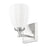 Z-Lite Oren 1 Light Vanity, Brushed Nickel/Matte Opal