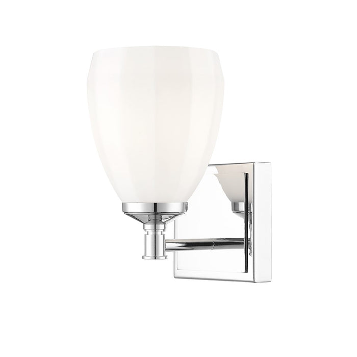 Z-Lite Oren 1 Light Vanity, Chrome /Matte Opal - 7004-1V-CH