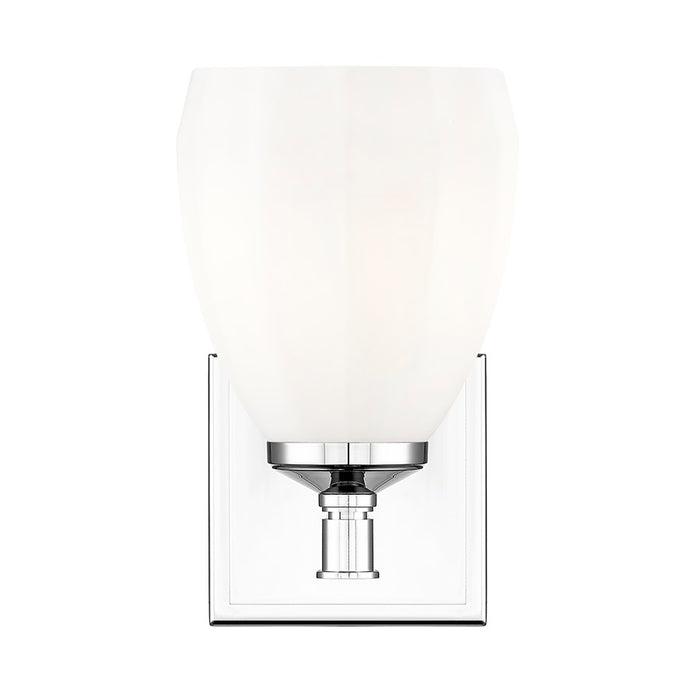 Z-Lite Oren 1 Light Vanity, Chrome /Matte Opal