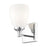 Z-Lite Oren 1 Light Vanity, Chrome /Matte Opal