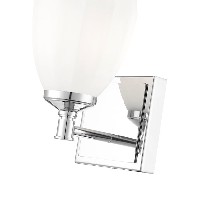 Z-Lite Oren 1 Light Vanity, Chrome /Matte Opal
