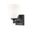 Z-Lite Oren 1 Light Vanity, Matte Black/Matte Opal - 7004-1V-MB