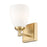 Z-Lite Oren 1 Light Vanity, Modern Gold/Matte Opal