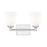 Z-Lite Oren 2 Light Vanity, Brushed Nickel/Matte Opal