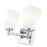 Z-Lite Oren 2 Light Vanity, Chrome /Matte Opal