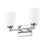 Z-Lite Oren 2 Light Vanity, Chrome /Matte Opal