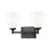 Z-Lite Oren 2 Light Vanity, Matte Black/Matte Opal - 7004-2V-MB