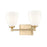 Z-Lite Oren 2 Light Vanity, Modern Gold/Matte Opal - 7004-2V-MGLD