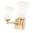 Z-Lite Oren 2 Light Vanity, Modern Gold/Matte Opal