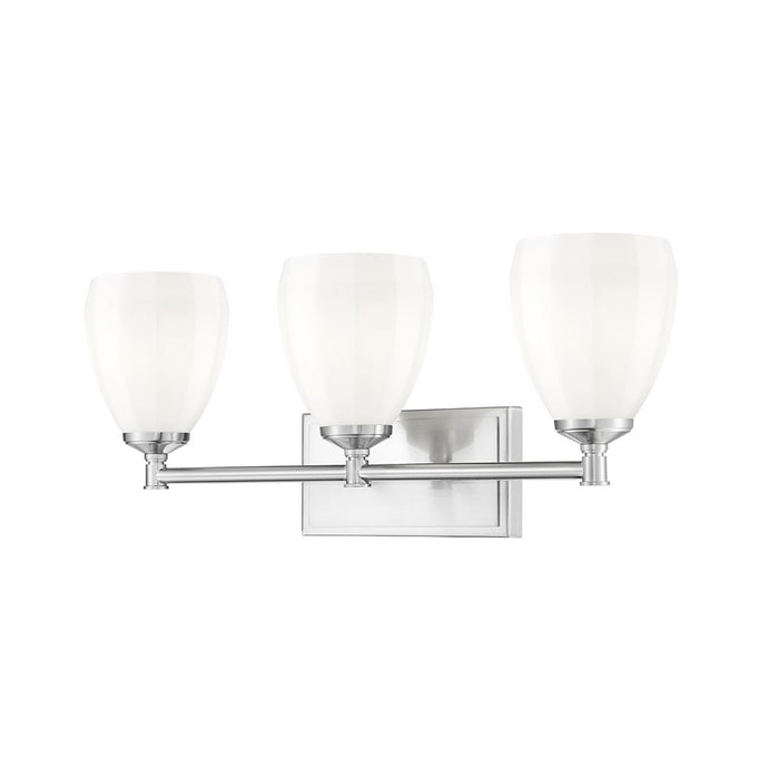 Z-Lite Oren 3 Light Vanity, Brushed Nickel/Matte Opal - 7004-3V-BN
