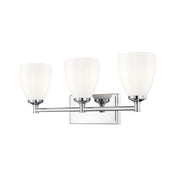 Z-Lite Oren 3 Light Vanity, Chrome /Matte Opal - 7004-3V-CH