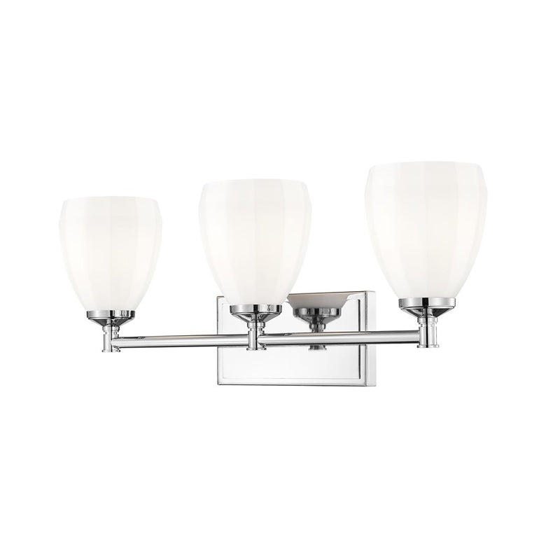 Z-Lite Oren 3 Light Vanity, Chrome /Matte Opal - 7004-3V-CH