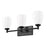 Z-Lite Oren 3 Light Vanity, Matte Black/Matte Opal