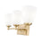 Z-Lite Oren 3 Light Vanity, Modern Gold/Matte Opal