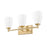 Z-Lite Oren 3 Light Vanity, Modern Gold/Matte Opal