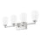 Z-Lite Oren 4 Light Vanity, Brushed Nickel/Matte Opal