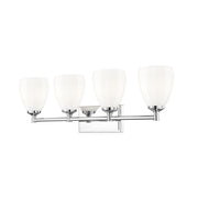 Z-Lite Oren 4 Light Vanity, Chrome /Matte Opal - 7004-4V-CH