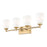 Z-Lite Oren 4 Light Vanity, Modern Gold/Matte Opal