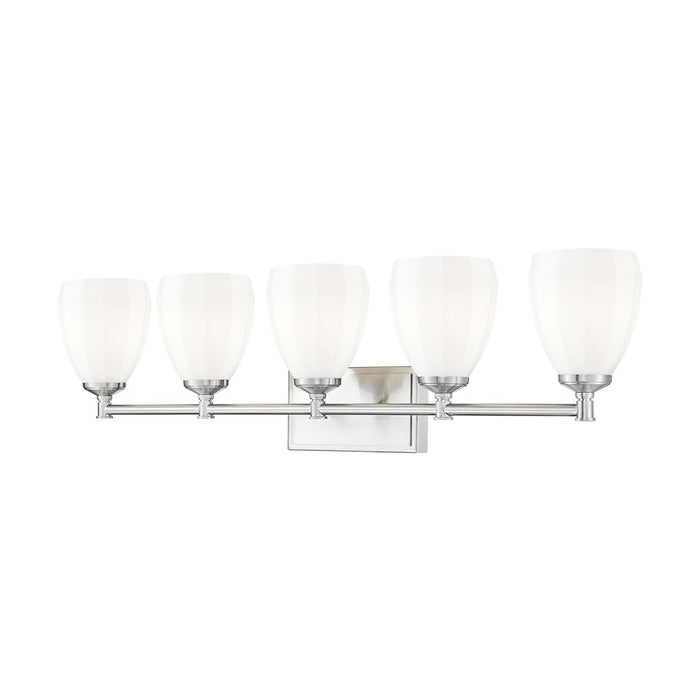 Z-Lite Oren 5 Light Vanity, Brushed Nickel/Matte Opal - 7004-5V-BN