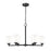 Z-Lite Oren 6 Light Chandelier, Matte Black/Matte Opal - 7004-6MB