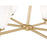 Z-Lite Oren 6 Light Chandelier, Modern Gold/Matte Opal