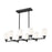 Z-Lite Oren 8 Light Linear Chandelier, Matte Black/Matte Opal - 7004-8L-MB