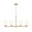 Z-Lite Oren 8 Light Chandelier, Modern Gold/Matte Opal - 7004-8MGLD