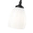 Z-Lite Oren 1 Light 6" Pendant, Matte Black/Matte Opal