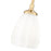 Z-Lite Oren 1 Light 6" Pendant, Modern Gold/Matte Opal