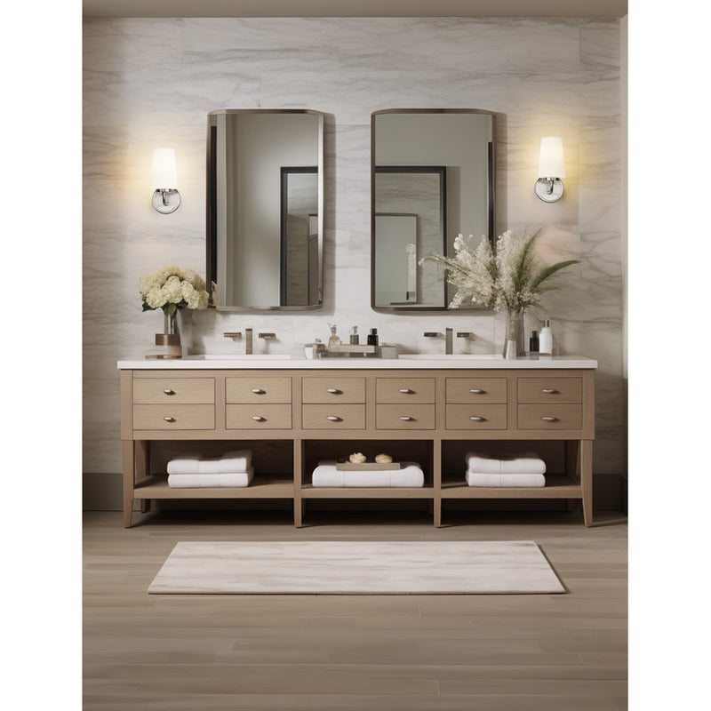 Z-Lite Montford 1 Light Wall Sconce, Brushed Nickel/Matte Opal