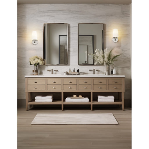 Z-Lite Montford 1 Light Wall Sconce, Brushed Nickel/Matte Opal