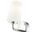 Z-Lite Montford 1 Light Wall Sconce, Chrome/Matte Opal