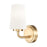 Z-Lite Montford 1 Light Wall Sconce, Modern Gold/Matte Opal - 7005-1S-MGLD