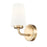 Z-Lite Montford 1 Light Wall Sconce, Modern Gold/Matte Opal